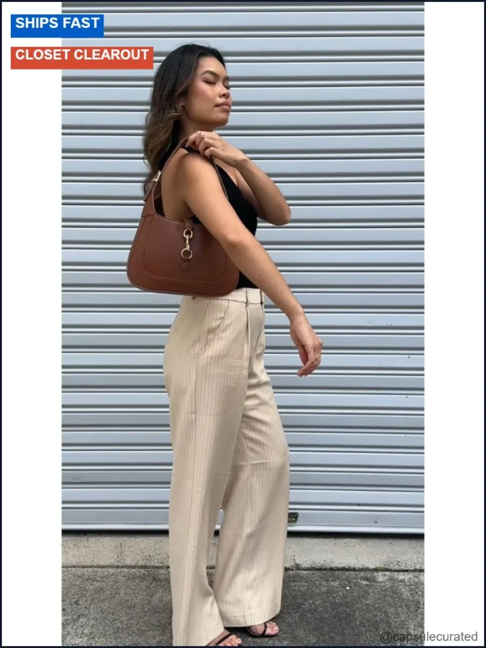 Vegan Leather Hobo Handbag Crossbody Bag w/ Adjustable Strap